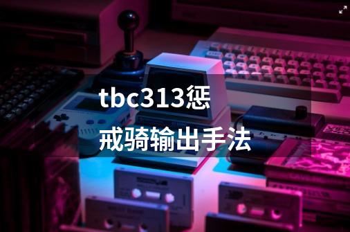 tbc313惩戒骑输出手法-第1张-游戏信息-四季网