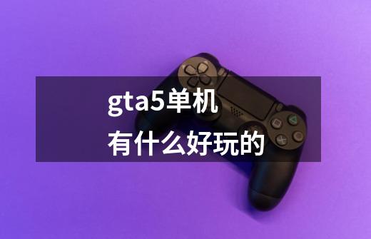 gta5单机有什么好玩的-第1张-游戏信息-四季网