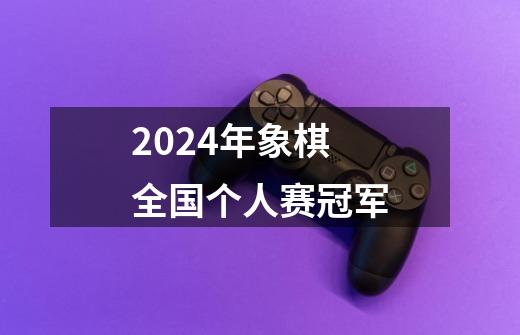 2024年象棋全国个人赛冠军-第1张-游戏信息-四季网