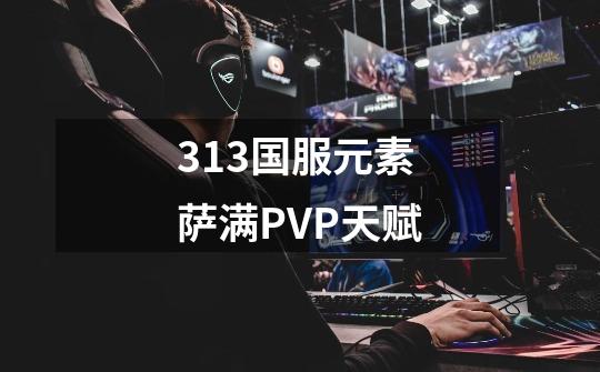 313国服元素萨满PVP天赋-第1张-游戏信息-四季网