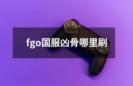 fgo国服凶骨哪里刷-第1张-游戏信息-四季网