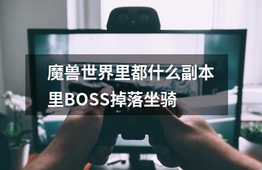 魔兽世界里都什么副本里BOSS掉落坐骑-第1张-游戏信息-四季网