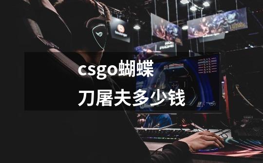 csgo蝴蝶刀屠夫多少钱-第1张-游戏信息-四季网