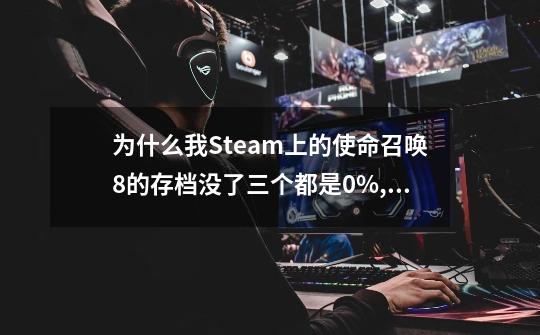 为什么我Steam上的使命召唤8的存档没了三个都是0%,并且多人游戏进不...-第1张-游戏信息-四季网