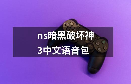 ns暗黑破坏神3中文语音包-第1张-游戏信息-四季网