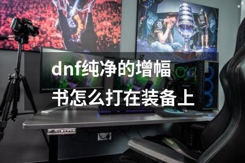 dnf纯净的增幅书怎么打在装备上-第1张-游戏信息-四季网