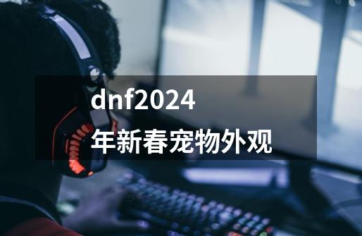 dnf2024年新春宠物外观-第1张-游戏信息-四季网