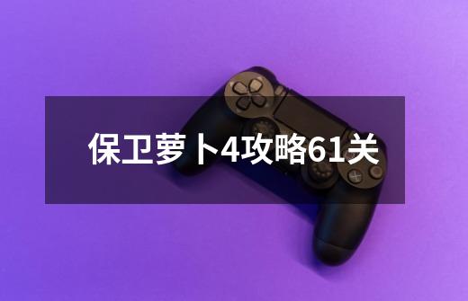 保卫萝卜4攻略61关-第1张-游戏信息-四季网