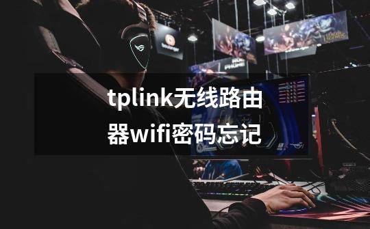 tplink无线路由器wifi密码忘记-第1张-游戏信息-四季网