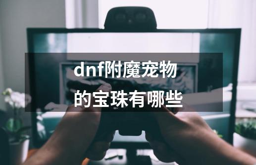 dnf附魔宠物的宝珠有哪些-第1张-游戏信息-四季网