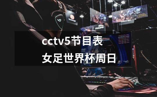 cctv5节目表女足世界杯周日-第1张-游戏信息-四季网