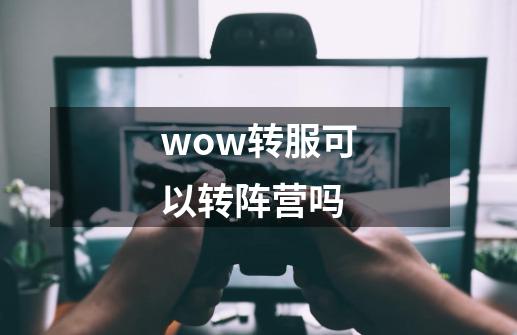 wow转服可以转阵营吗-第1张-游戏信息-四季网