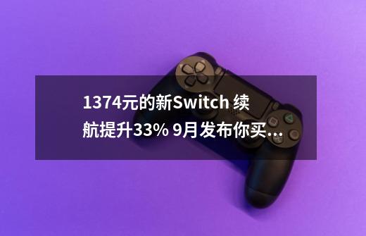 1374元的新Switch 续航提升33% 9月发布你买吗-第1张-游戏信息-四季网