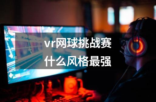 vr网球挑战赛什么风格最强-第1张-游戏信息-四季网