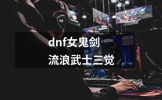 dnf女鬼剑流浪武士三觉-第1张-游戏信息-四季网