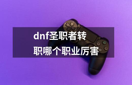 dnf圣职者转职哪个职业厉害-第1张-游戏信息-四季网