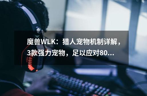 魔兽WLK：猎人宠物机制详解，3款强力宠物，足以应对80级各种玩法-第1张-游戏信息-四季网