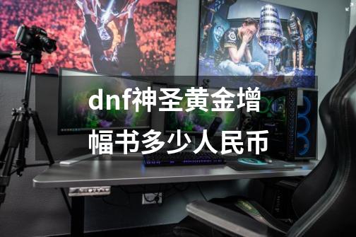 dnf神圣黄金增幅书多少人民币-第1张-游戏信息-四季网