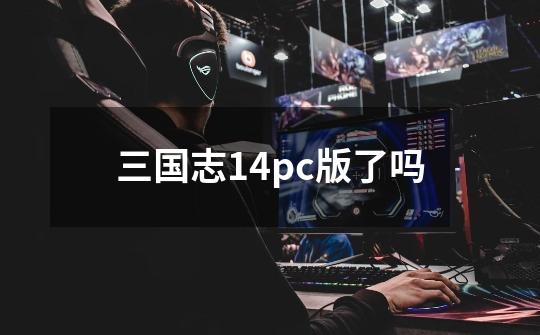 三国志14pc版了吗-第1张-游戏信息-四季网