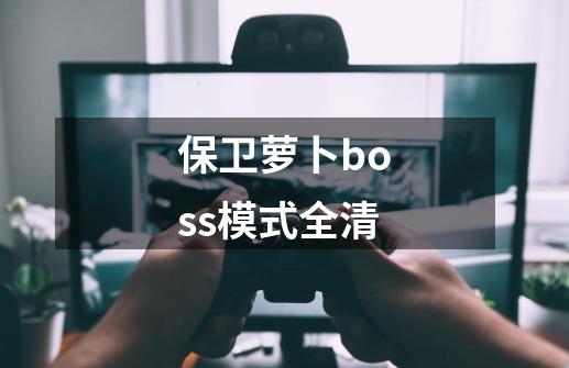 保卫萝卜boss模式全清-第1张-游戏信息-四季网