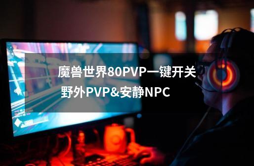 魔兽世界8.0PVP一键开关 野外PVP&安静NPC-第1张-游戏信息-四季网