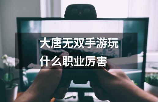 大唐无双手游玩什么职业厉害-第1张-游戏信息-四季网